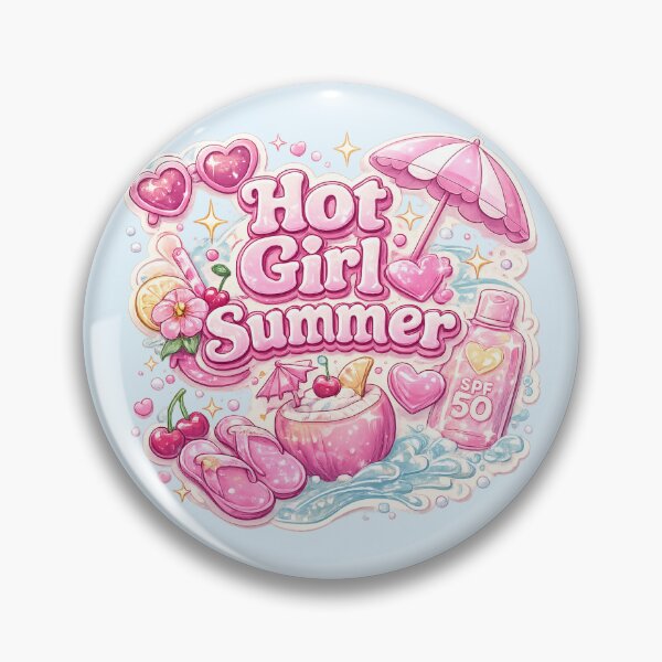Item preview, Hot Girl Summer Cute Pink Y2K Aesthetic - Beach Vibes Glitter Star designed and sold by NinaVibeStudio.
