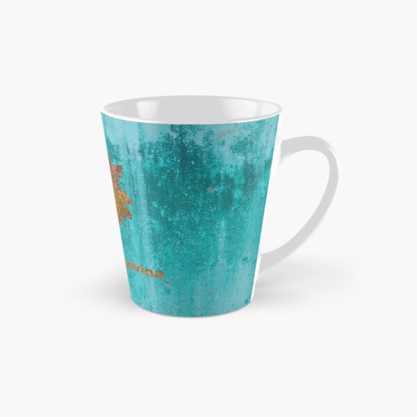 Item preview, Bosnia Herzegovina Map Rust on Teal designed and sold by Elisabeth Lucas.