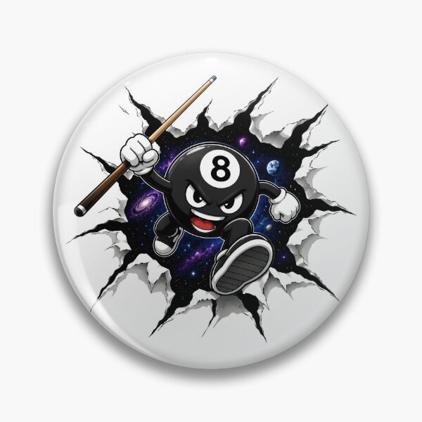 Item preview, Badass 8 Ball Ripped Paper Vector designed and sold by BeebooDesign.