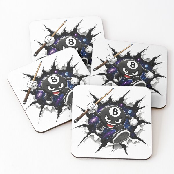 Item preview, Badass 8 Ball Ripped Paper Vector designed and sold by BeebooDesign.
