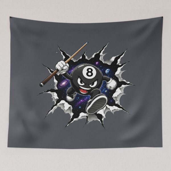 Item preview, Badass 8 Ball Ripped Paper Vector designed and sold by BeebooDesign.
