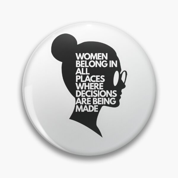 Item preview, Women Belong In All Places Minimalist Silhouette Sticker designed and sold by The Prompted Soul.