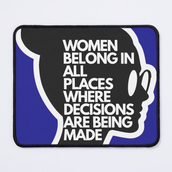 Item preview, Women Belong In All Places Minimalist Silhouette Sticker designed and sold by The Prompted Soul.