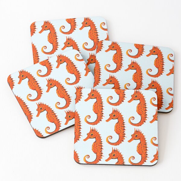 Item preview, Ocean Life Coastal Pattern Collection | Seahorses, Stingrays, Tropical Fish & Shrimp | Nautical Marine Surface Pattern Designs designed and sold by VirtuallyCreativ .