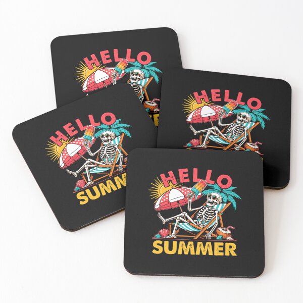 Item preview, Hello Summer Vacation Ice Cream Popsicle Tropical Summer Holiday Lover designed and sold by Redgiant87x.