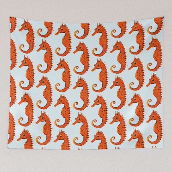 Item preview, Ocean Life Coastal Pattern Collection | Seahorses, Stingrays, Tropical Fish & Shrimp | Nautical Marine Surface Pattern Designs designed and sold by VirtuallyCreativ .