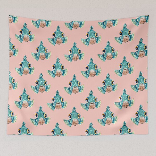 Item preview, Ocean Life Coastal Pattern Collection | Seahorses, Stingrays, Tropical Fish & Shrimp | Nautical Marine Surface Pattern Designs designed and sold by VirtuallyCreativ .