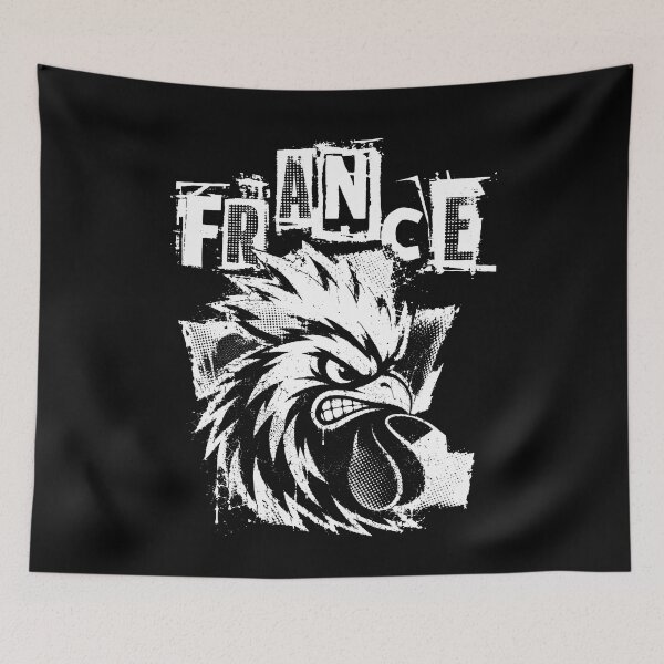 Item preview, France French Rooster Angry Punk Patriotic Coq Gaulois designed and sold by EdGraphy.