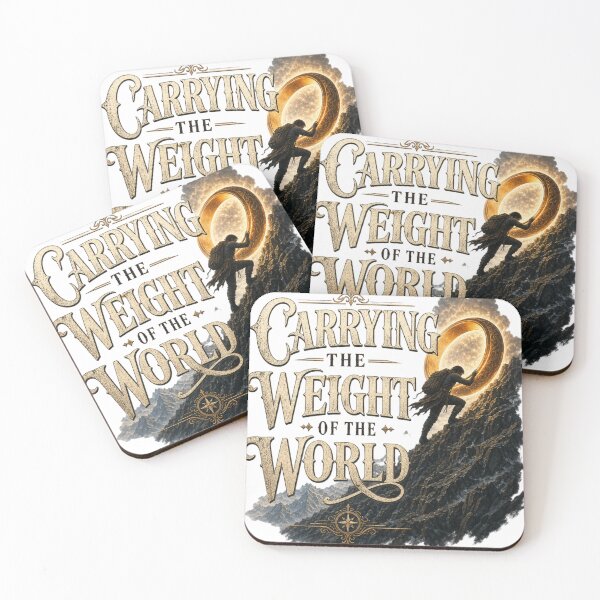 Item preview, Carrying the Weight of the World | Strength & Resilience Motivation Shirt designed and sold by rushaib.