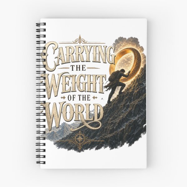 Item preview, Carrying the Weight of the World | Strength & Resilience Motivation Shirt designed and sold by rushaib.