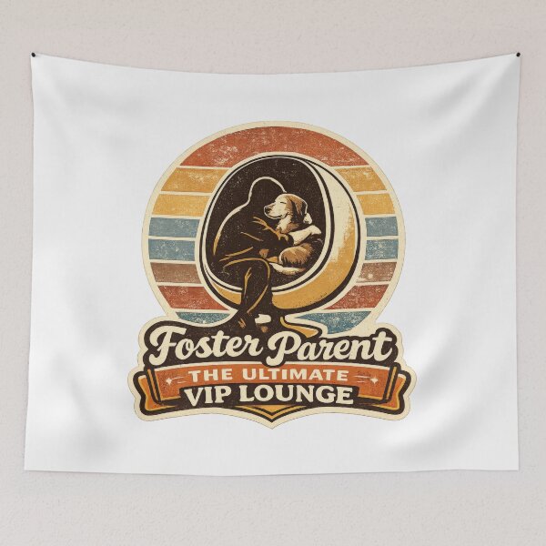 Item preview, Retro Foster Parent Dog Rescue VIP Lounge designed and sold by Mr Lee.