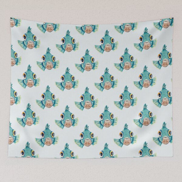 Item preview, Ocean Life Coastal Pattern Collection | Seahorses, Stingrays, Tropical Fish & Shrimp | Nautical Marine Surface Pattern Designs designed and sold by VirtuallyCreativ .