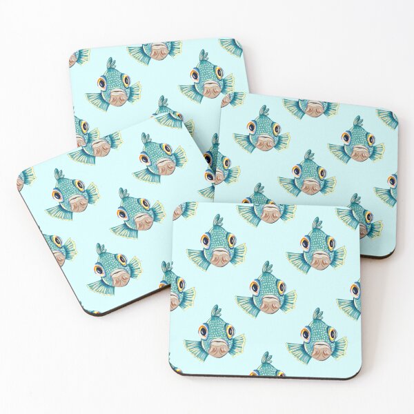 Item preview, Ocean Life Coastal Pattern Collection | Seahorses, Stingrays, Tropical Fish & Shrimp | Nautical Marine Surface Pattern Designs designed and sold by VirtuallyCreativ .