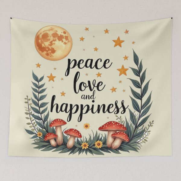 Item preview, Peace, love and happiness designed and sold by Faerieglen.