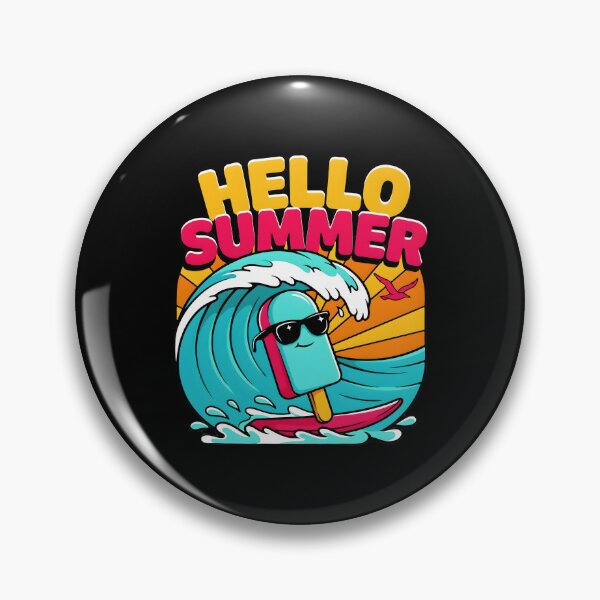 Item preview, Hello Summer Vacation Ice Cream Popsicle Cute Summer Dessert Holiday designed and sold by Redgiant87x.