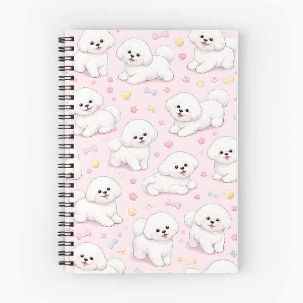 Item preview, Cute Bichon Frise Puppy Pattern – Sweet Pastel Dog Lover Design designed and sold by blankTeeShirt.