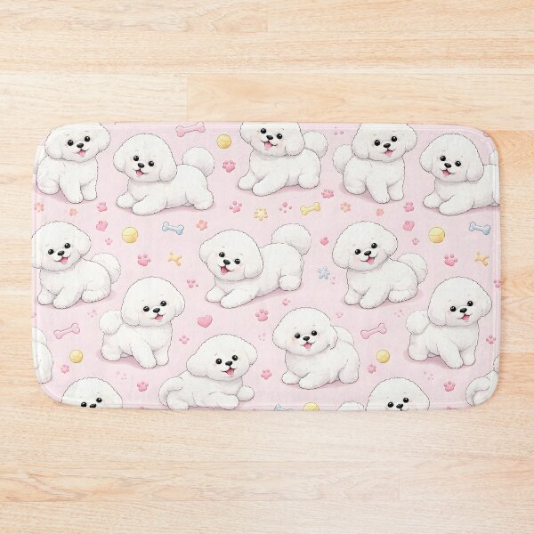 Item preview, Cute Bichon Frise Puppy Pattern – Sweet Pastel Dog Lover Design designed and sold by blankTeeShirt.