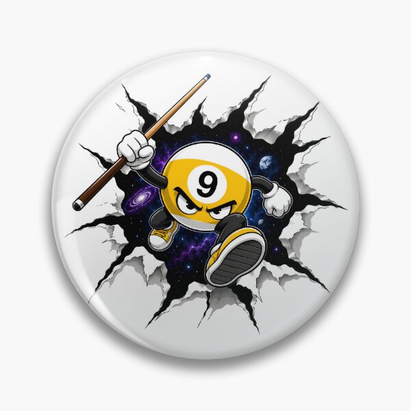 Item preview, Badass 9 Ball Ripped Paper Vector designed and sold by BeebooDesign.