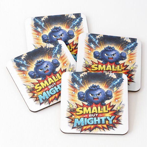 Item preview, Small But Mighty Funny Tough Blueberry Motivational Design designed and sold by irfanshikh.