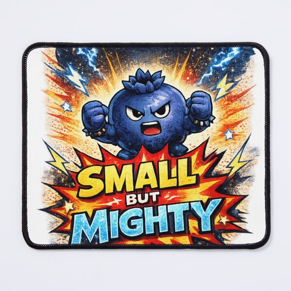 Item preview, Small But Mighty Funny Tough Blueberry Motivational Design designed and sold by irfanshikh.