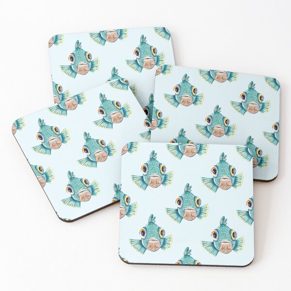 Item preview, Ocean Life Coastal Pattern Collection | Seahorses, Stingrays, Tropical Fish & Shrimp | Nautical Marine Surface Pattern Designs designed and sold by VirtuallyCreativ .