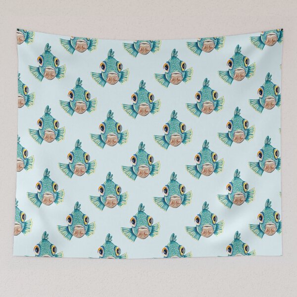 Item preview, Ocean Life Coastal Pattern Collection | Seahorses, Stingrays, Tropical Fish & Shrimp | Nautical Marine Surface Pattern Designs designed and sold by VirtuallyCreativ .