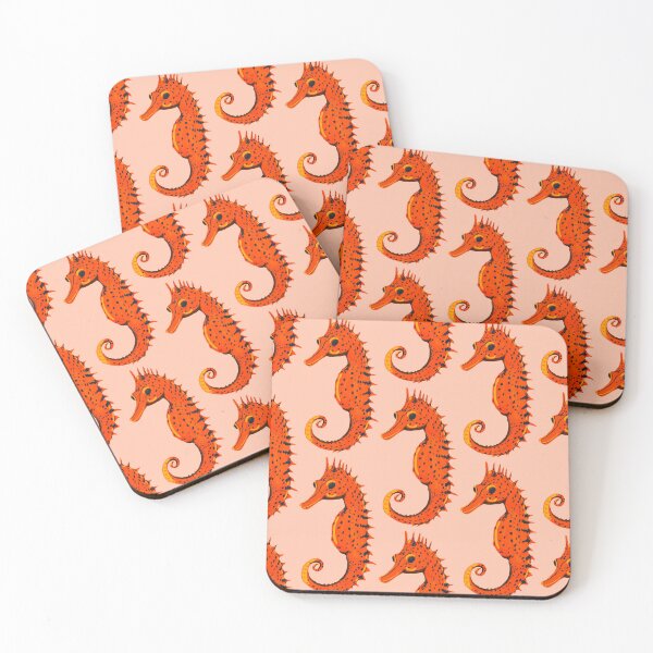 Item preview, Ocean Life Coastal Pattern Collection | Seahorses, Stingrays, Tropical Fish & Shrimp | Nautical Marine Surface Pattern Designs designed and sold by VirtuallyCreativ .