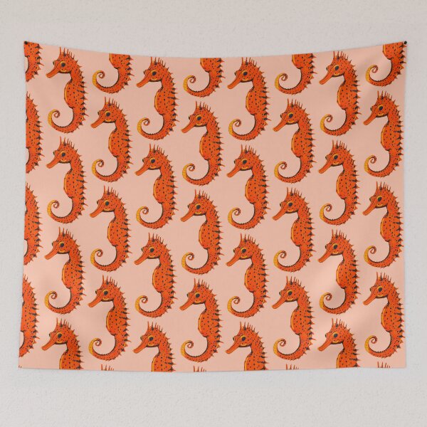 Item preview, Ocean Life Coastal Pattern Collection | Seahorses, Stingrays, Tropical Fish & Shrimp | Nautical Marine Surface Pattern Designs designed and sold by VirtuallyCreativ .