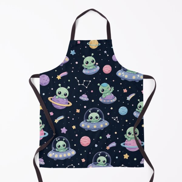 Item preview, Cute Kawaii Alien and Space Pattern designed and sold by 0606PM.