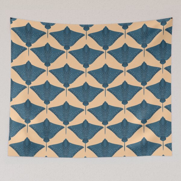 Item preview, Ocean Life Coastal Pattern Collection | Seahorses, Stingrays, Tropical Fish & Shrimp | Nautical Marine Surface Pattern Designs designed and sold by VirtuallyCreativ .