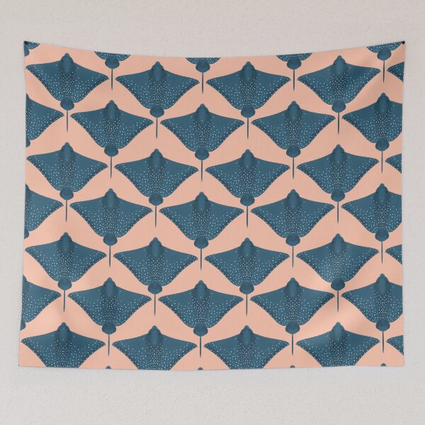 Item preview, Ocean Life Coastal Pattern Collection | Seahorses, Stingrays, Tropical Fish & Shrimp | Nautical Marine Surface Pattern Designs designed and sold by VirtuallyCreativ .