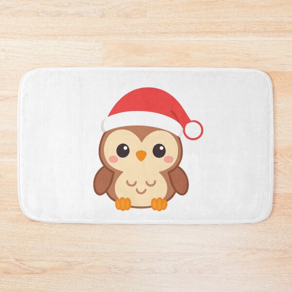 Item preview, Wise Holiday Owl - Christmas Kawaii Sticker designed and sold by foryouandyours.