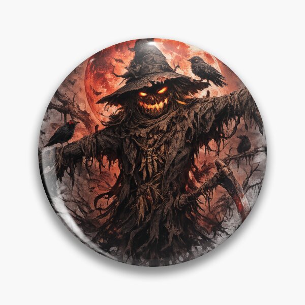 Item preview, Harvest Moon Scarecrow – Dark Halloween Horror  designed and sold by Dreamy fantasy design.