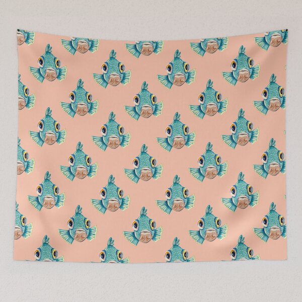 Item preview, Ocean Life Coastal Pattern Collection | Seahorses, Stingrays, Tropical Fish & Shrimp | Nautical Marine Surface Pattern Designs designed and sold by VirtuallyCreativ .
