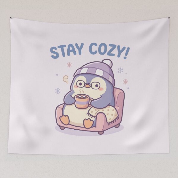 Item preview, Stay Cozy Penguin designed and sold by dreephic22.
