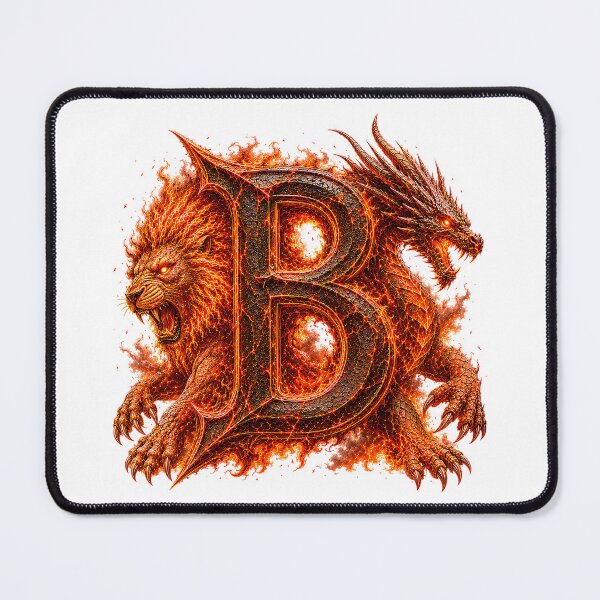 Item preview, Emberborn Zodiac Letter B designed and sold by BlissBlvdShop.