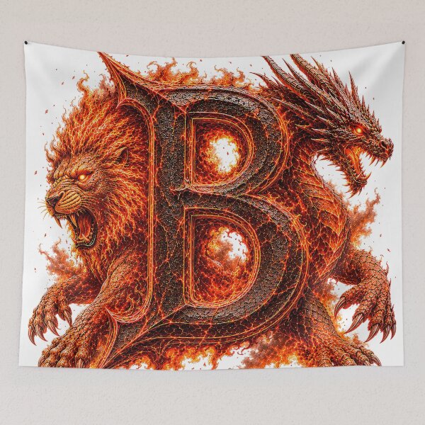 Item preview, Emberborn Zodiac Letter B designed and sold by BlissBlvdShop.