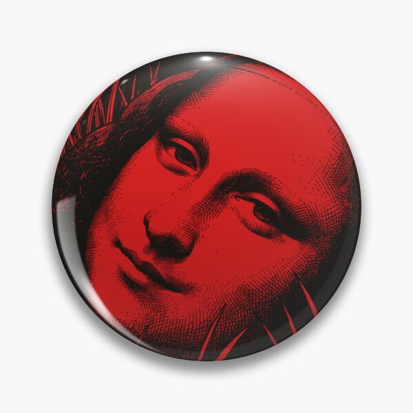 Item preview, The Crimson Smile - Eerie Red Mona Lisa Gothic Art designed and sold by Billy Septian.