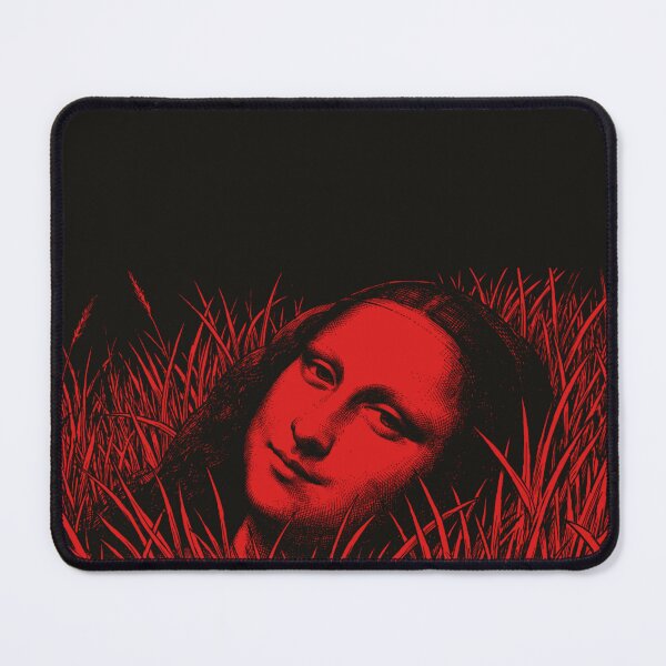 Item preview, The Crimson Smile - Eerie Red Mona Lisa Gothic Art designed and sold by Billy Septian.