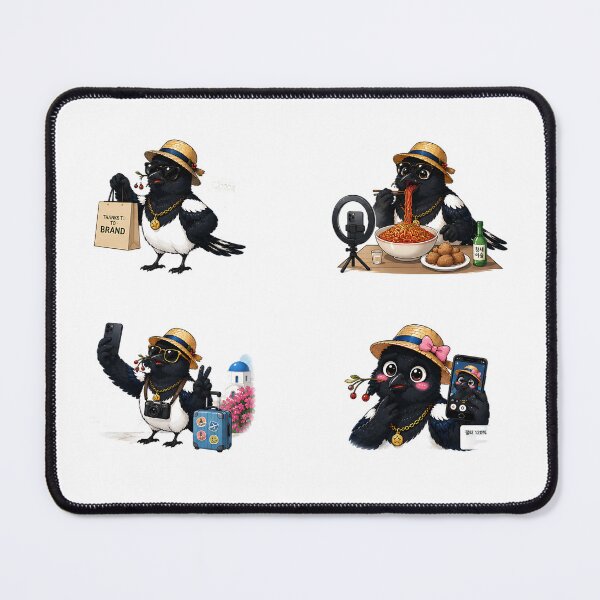 Item preview, Influencer Chorangi Magpie Sticker Set | Funny Korean Folk Bird Memes designed and sold by K-Tradition.