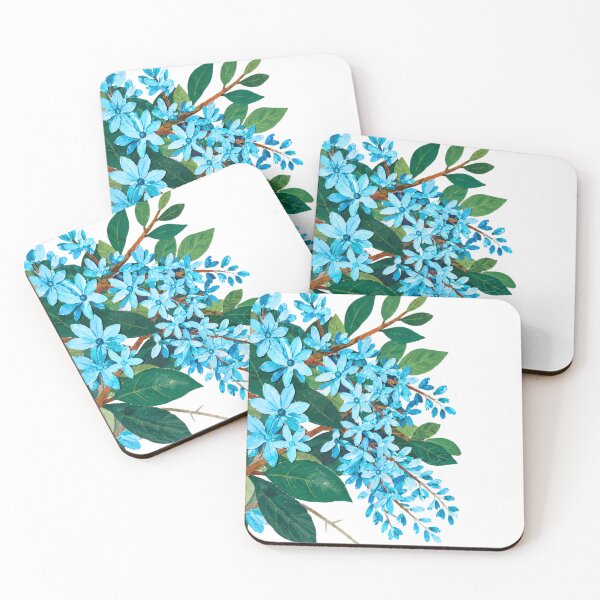 Item preview, Blue Queen Wreath Vine Papercut Collage Illustration, Cottagecore Floral Design, designed and sold by SWSandraWechner.