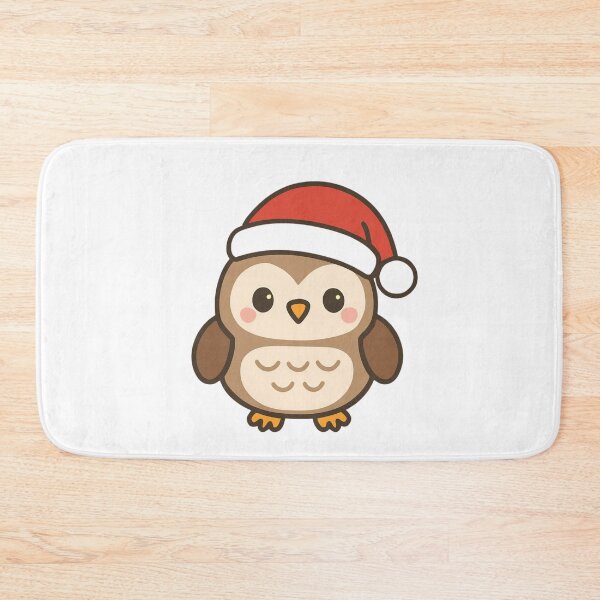 Item preview, Wise Holiday Owl - Christmas Kawaii Sticker designed and sold by foryouandyours.