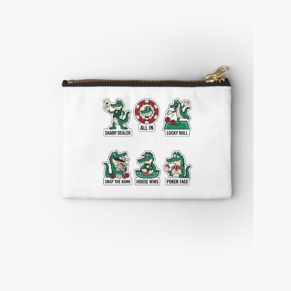 Item preview, Vintage Gator Casino Sticker Pack - Retro Poker & Gambler Puns designed and sold by SimpleP.