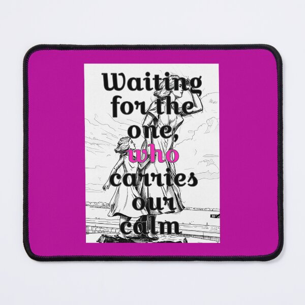 Item preview, Mom and daughter waiting for the one who carries our calm words and scene ,drama  designed and sold by wallartofmio.