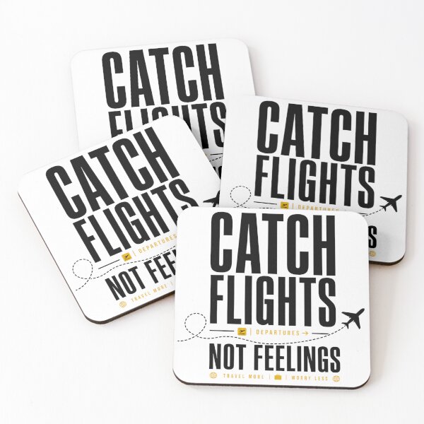 Item preview, Catch Flights Not Feelings | Funny Wanderlust Travel Lover Shirt designed and sold by rushaib.