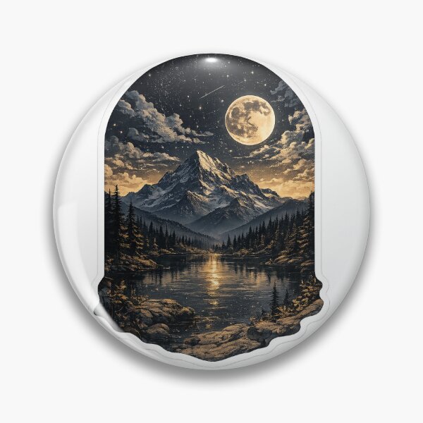Item preview, Full Moon Night Nature Aesthetic designed and sold by Monesh-Studio.