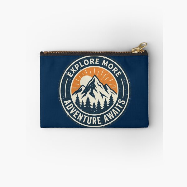 Item preview, Vintage Explore More Adventure Awaits Mountain Badge designed and sold by BitDoodle.