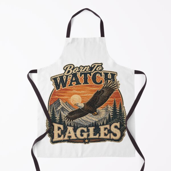 Item preview, Born To Watch Eagles – Vintage Bald Eagle Mountain Sunset Design designed and sold by MJ-by-Dharan.