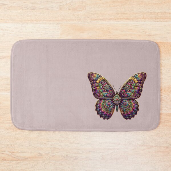 Item preview, Psychedelic Mandala Butterfly Stained Glass Style Vibrant Spiritual Art designed and sold by Good Vibes .