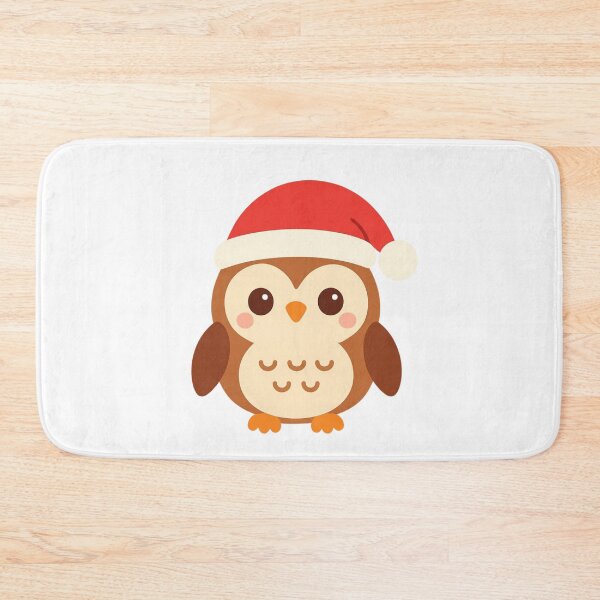 Item preview, Wise Holiday Owl - Christmas Kawaii Sticker designed and sold by foryouandyours.